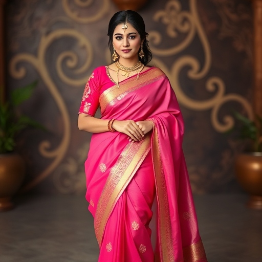 SAREE IN PINK